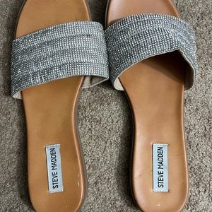 Steve Madden rhinestone slip ons